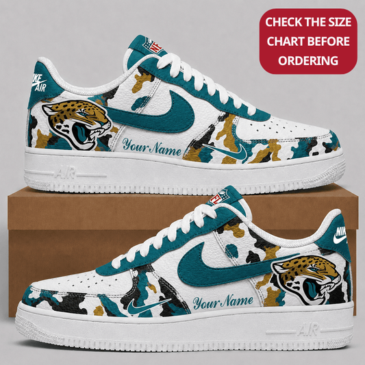 [SPECIAL OFFER] NEW CUSTOMIZED NFL30 JSJ JACKSONVILLE JAGUARS AF1 SHOES