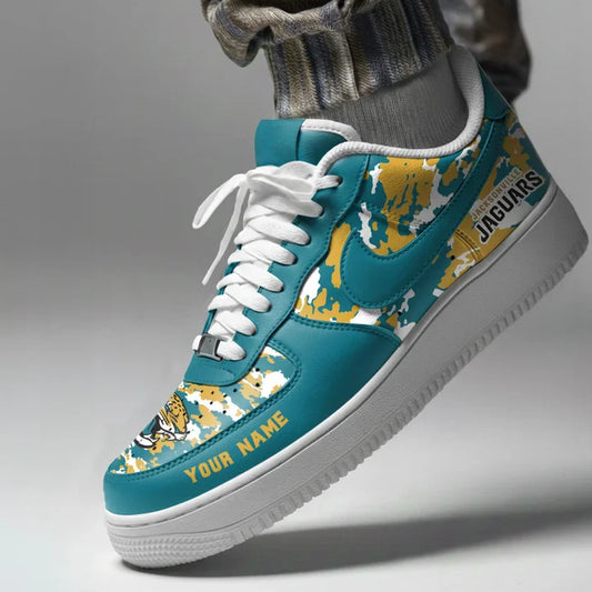 [SPECIAL OFFER] NEW CUSTOMIZED NFL30 JSJ JACKSONVILLE JAGUARS AF1 SNEAKERS