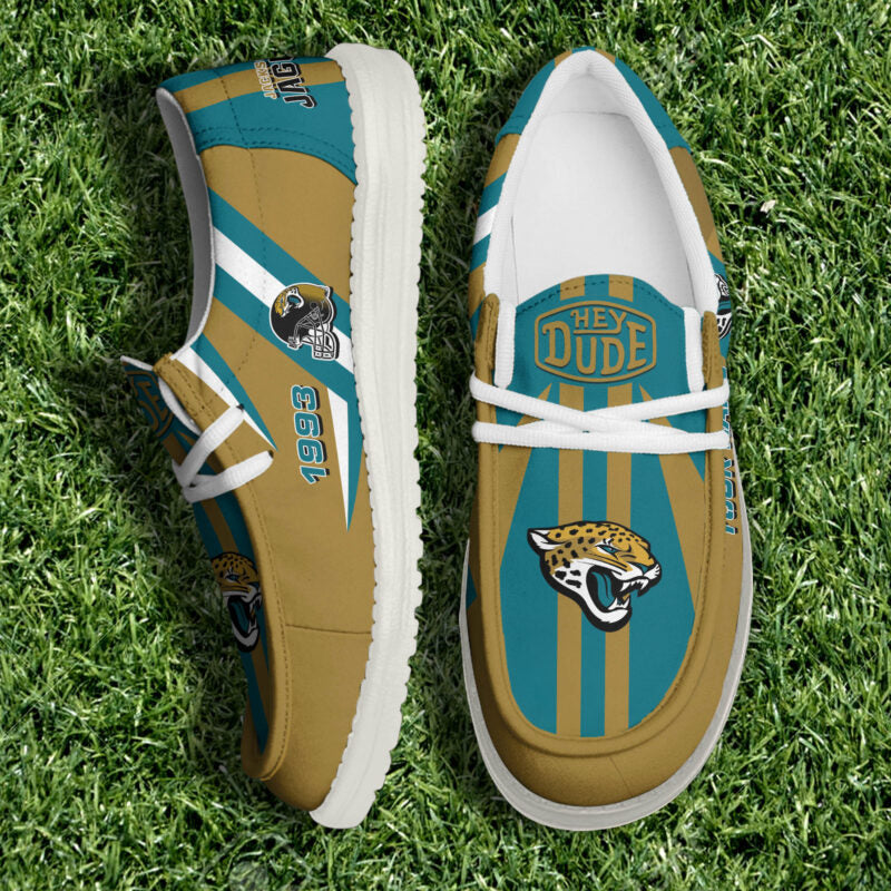 [SPECIAL OFFER] NEW CUSTOMIZED NFL30 JSJ JACKSONVILLE JAGUARS LOAFER SHOES