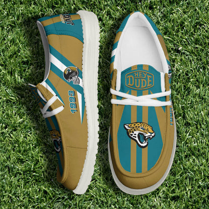 [SPECIAL OFFER] NEW CUSTOMIZED NFL30 JSJ JACKSONVILLE JAGUARS LOAFER SHOES