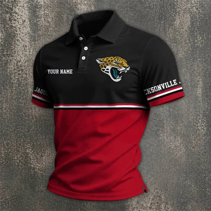 [SPECIAL OFFER] NEW CUSTOMIZED NFL30 JSJ JACKSONVILLE JAGUARS POLO SHIRT