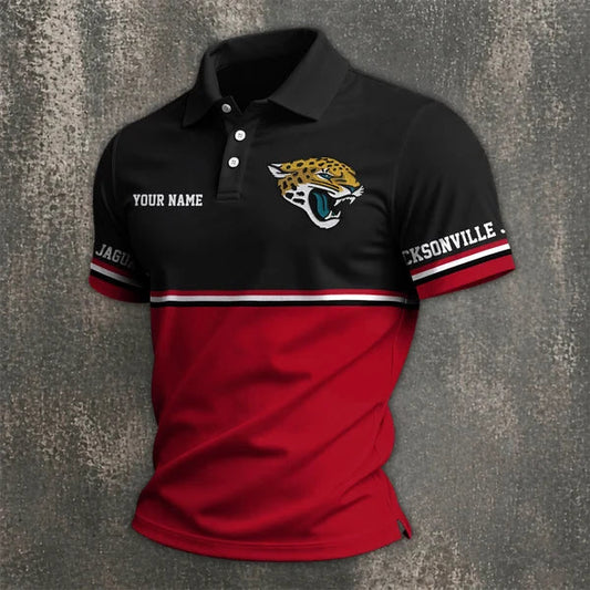 [SPECIAL OFFER] NEW CUSTOMIZED NFL30 JSJ JACKSONVILLE JAGUARS POLO SHIRT