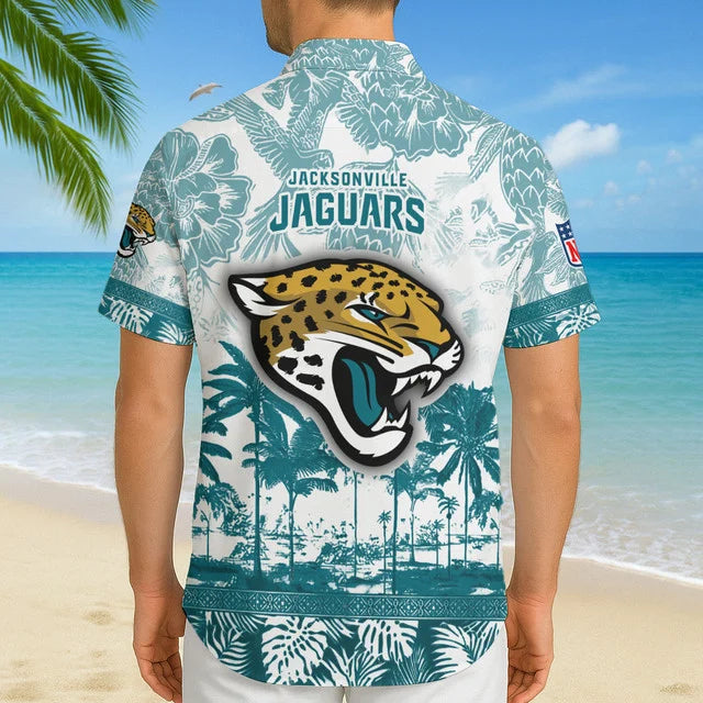 [SPECIAL OFFER] NEW CUSTOMIZED NFL30 JSJ JACKSONVILLE JAGUARS UNISEX HAWAIIAN SHIRT