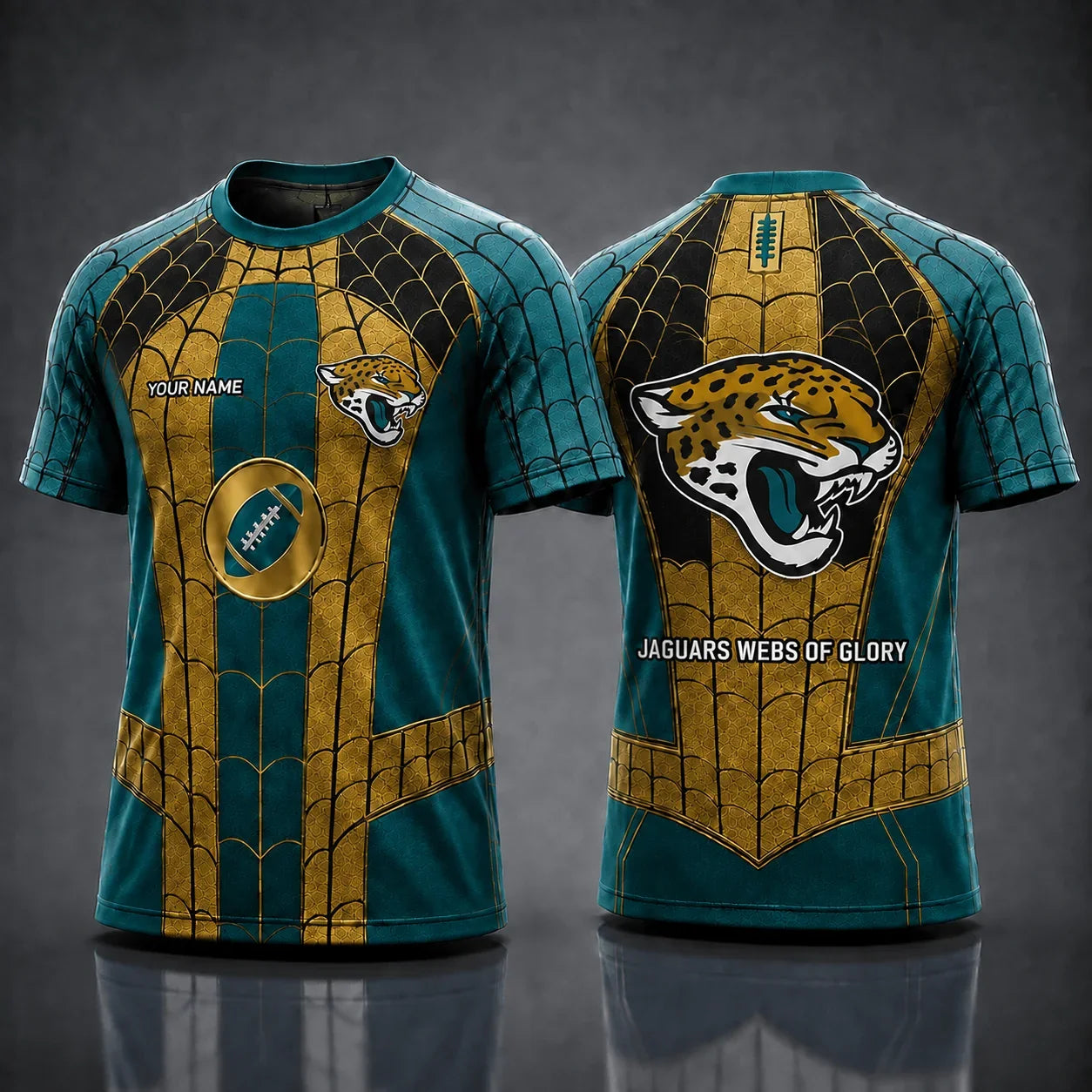[SPECIAL OFFER] NEW CUSTOMIZED NFL30 JSJ JACKSONVILLE JAGUARS x SPIDER T-SHIRT, HOODIE & ZIP HOODIE