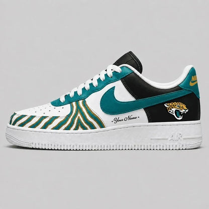 [SPECIAL OFFER] NEW CUSTOMIZED NFL30 JSJ JACKSONVILLE JAGUARS AF1 SHOES