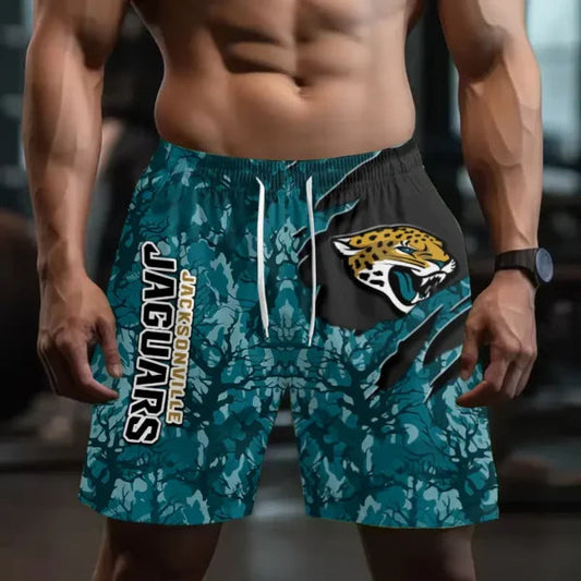 [SPECIAL OFFER] NEW CUSTOMIZED NFL30 JSJ JACKSONVILLE JAGUARS SHORT PANTS