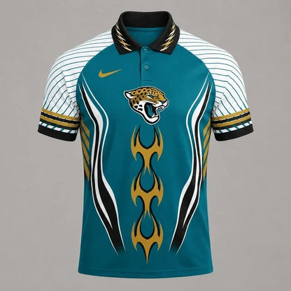 [SPECIAL OFFER] NEW CUSTOMIZED NFL30 JSJ JACKSONVILLE JAGUARS POLO SHIRT