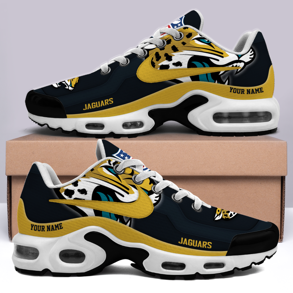 [SPECIAL OFFER] NEW CUSTOMIZED NFL30 JSJ JACKSONVILLE JAGUARS AIR MAX PLUS SNEAKERS