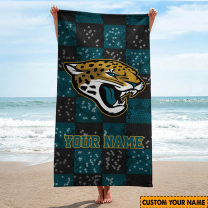[SPECIAL OFFER] NEW CUSTOMIZED NFL30 JSJ JACKSONVILLE JAGUARS BEACH TOWEL