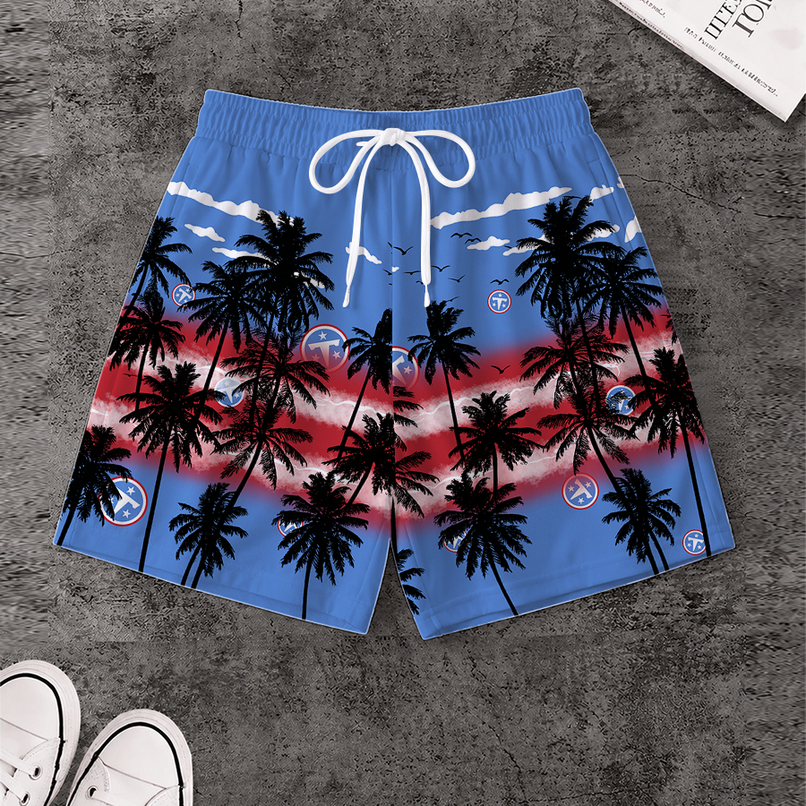 [SPECIAL OFFER] NEW CUSTOMIZED NFL31 TST TENNESSEE TITANS SHORT PANTS