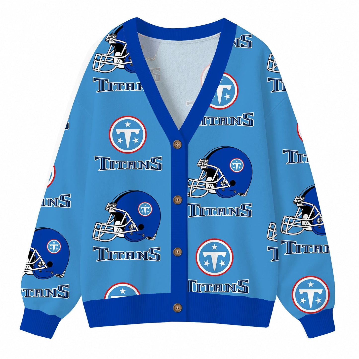 [SPECIAL OFFER] NEW CUSTOMIZED NFL31 TST TENNESSEE TITANS CARDIGAN