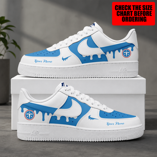 [SPECIAL OFFER] NEW CUSTOMIZED NFL31 TST TENNESSEE TITANS AF1 SHOES