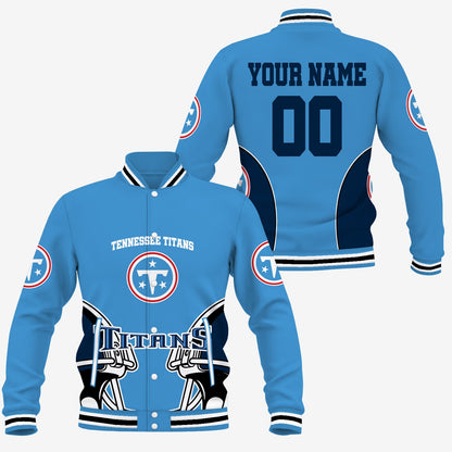 [SPECIAL OFFER] NEW CUSTOMIZED NFL31 TST TENNESSEE TITANS SATIN VARSITY & BASEBALL JACKET