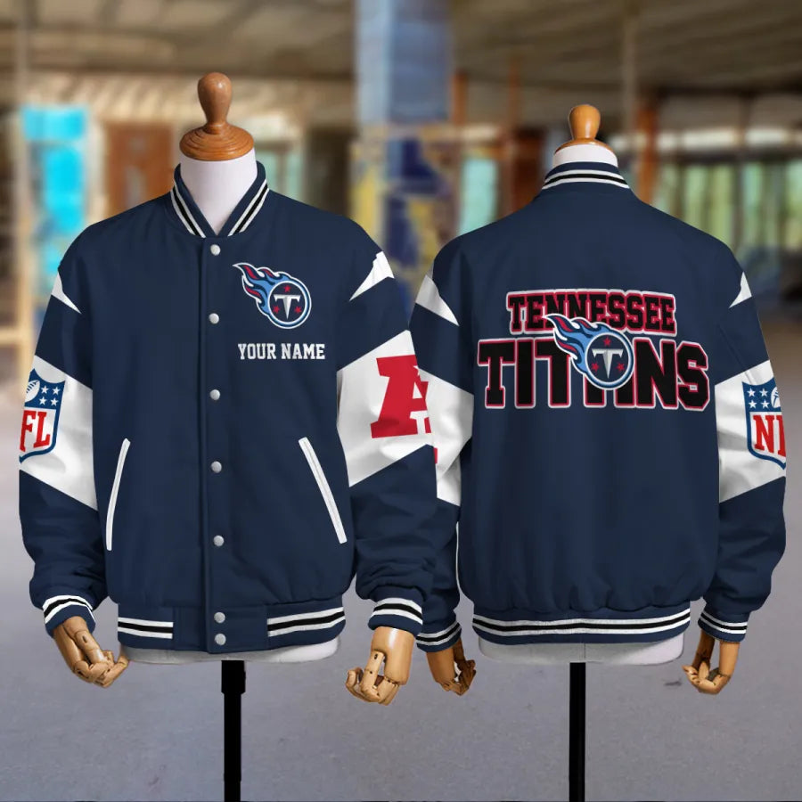 [SPECIAL OFFER] NEW CUSTOMIZED NFL31 TST TENNESSEE TITANS SATIN VARSITY & BASEBALL JACKET