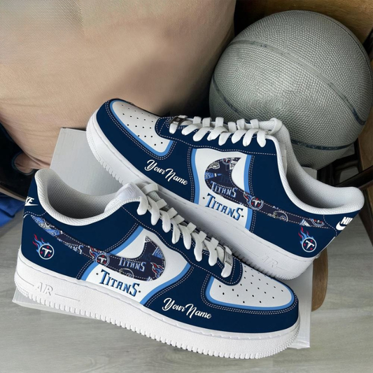 [SPECIAL OFFER] NEW CUSTOMIZED NFL31 TST TENNESSEE TITANS AF1 SNEAKERS