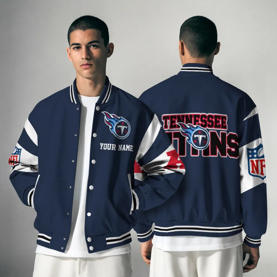 [SPECIAL OFFER] NEW CUSTOMIZED NFL31 TST TENNESSEE TITANS SATIN VARSITY & BASEBALL JACKET