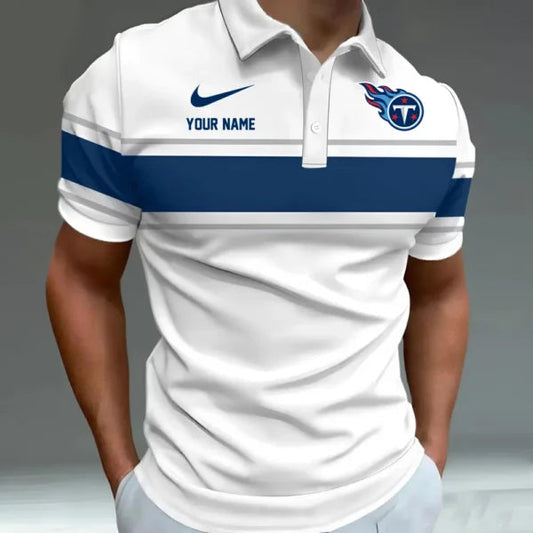 [SPECIAL OFFER] NEW CUSTOMIZED NFL31 TST TENNESSEE TITANS POLO SHIRT
