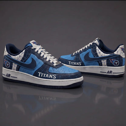 [SPECIAL OFFER] NEW CUSTOMIZED NFL31 TST TENNESSEE TITANS x SPIDER AF1 SHOES