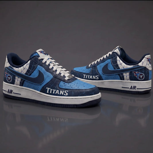 [SPECIAL OFFER] NEW CUSTOMIZED NFL31 TST TENNESSEE TITANS x SPIDER AF1 SHOES