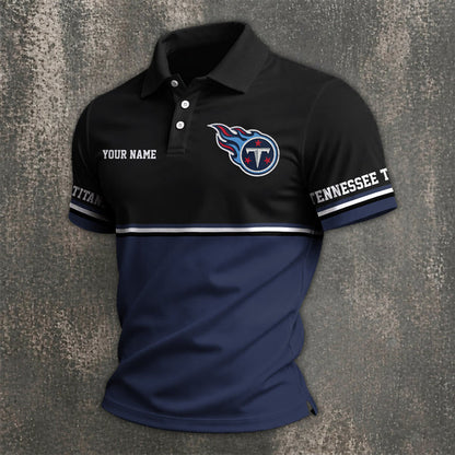 [SPECIAL OFFER] NEW CUSTOMIZED NFL31 TST TENNESSEE TITANS POLO SHIRT