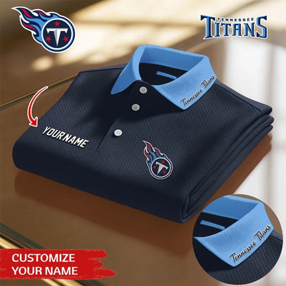 [SPECIAL OFFER] NEW CUSTOMIZED NFL31 TST TENNESSEE TITANS POLO SHIRT