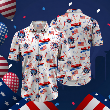 [SPECIAL OFFER] NEW CUSTOMIZED NFL31 TST TENNESSEE TITANS PATRIOTIC 250 USA HAWAIIAN SHIRT