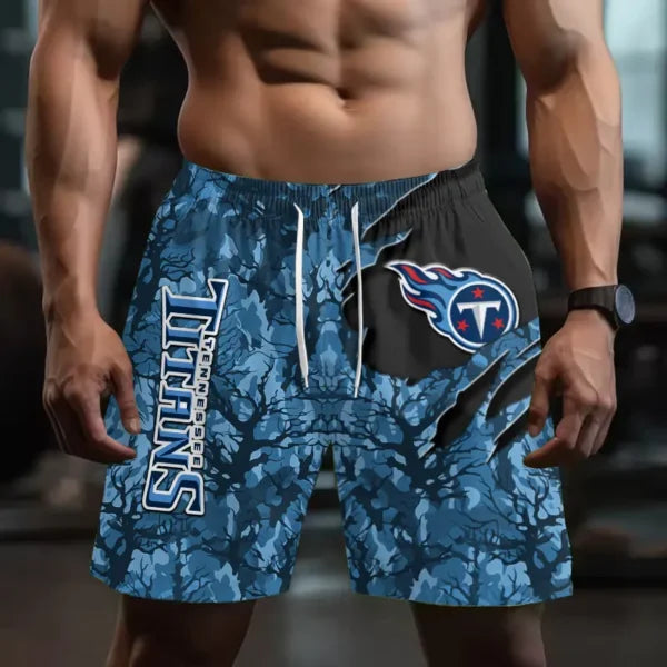 [SPECIAL OFFER] NEW CUSTOMIZED NFL31 TST TENNESSEE TITANS SHORT PANTS