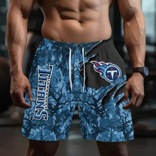 [SPECIAL OFFER] NEW CUSTOMIZED NFL31 TST TENNESSEE TITANS SHORT PANTS