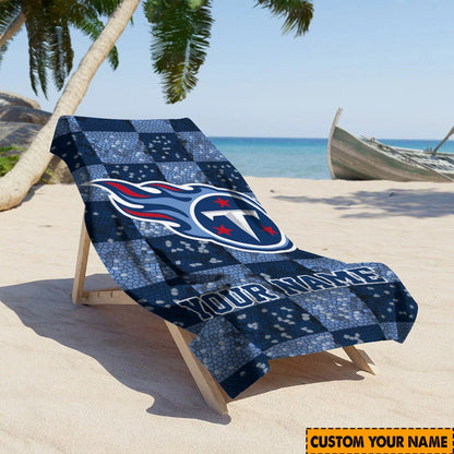 [SPECIAL OFFER] NEW CUSTOMIZED NFL31 TST TENNESSEE TITANS BEACH TOWEL