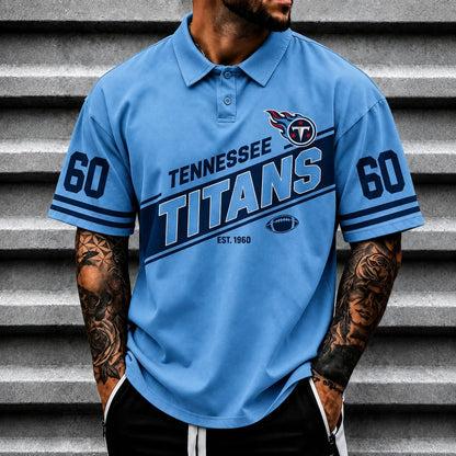 [SPECIAL OFFER] NEW CUSTOMIZED NFL31 TST TENNESSEE TITANS POLO SHIRT