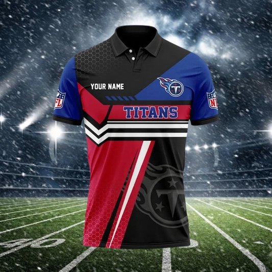 [SPECIAL OFFER] NEW CUSTOMIZED NFL31 TST TENNESSEE TITANS POLO SHIRT
