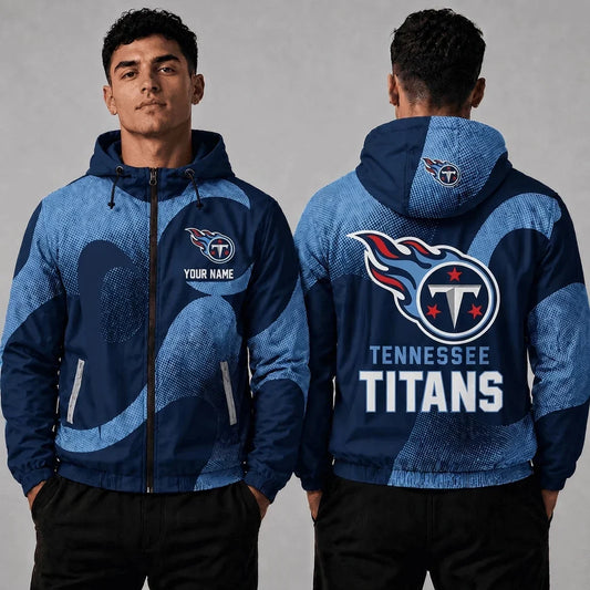 [SPECIAL OFFER] NEW CUSTOMIZED NFL31 TST TENNESSEE TITANS WINDBREAKER JACKET