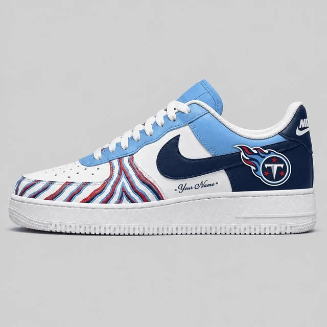 [SPECIAL OFFER] NEW CUSTOMIZED NFL31 TST TENNESSEE TITANS AF1 SHOES