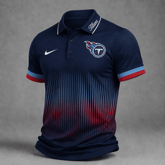 [SPECIAL OFFER] NEW CUSTOMIZED NFL31 TST TENNESSEE TITANS POLO SHIRT