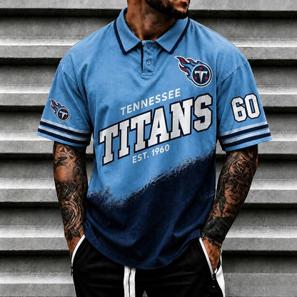 [SPECIAL OFFER] NEW CUSTOMIZED NFL31 TST TENNESSEE TITANS POLO SHIRT