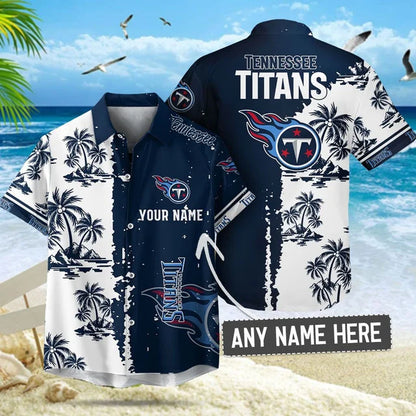 [SPECIAL OFFER] NEW CUSTOMIZED NFL31 TST TENNESSEE TITANS UNISEX HAWAIIAN SHIRT & SHORTS SET