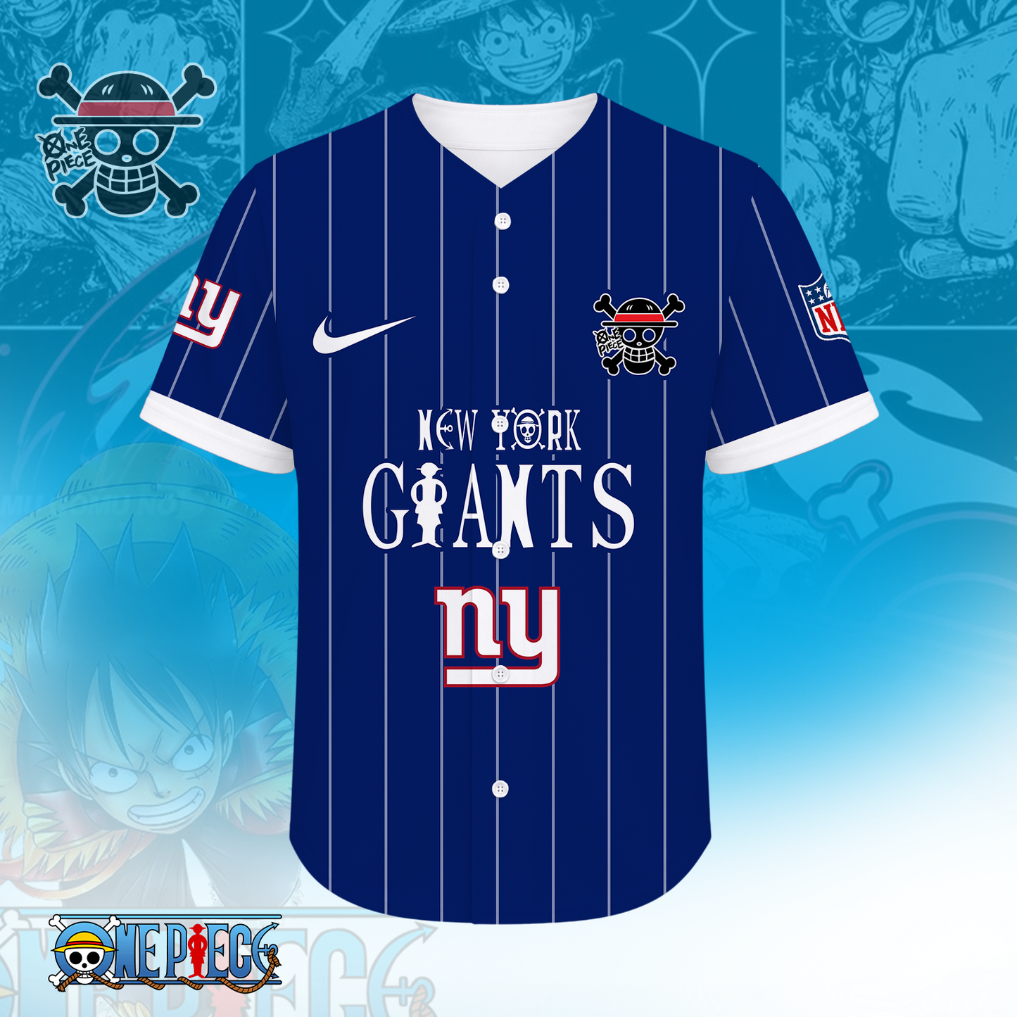 [SPECIAL OFFER] NEW CUSTOMIZED NFL32 NYG NEW YORK GIANTS BASEBALL JERSEY