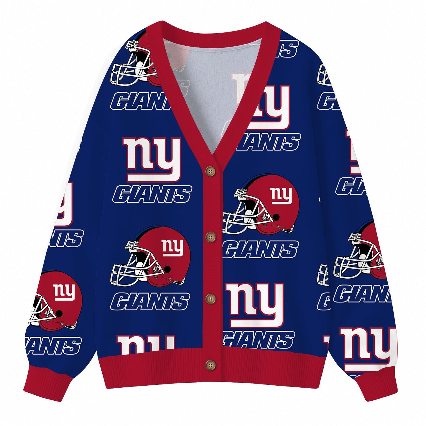 [SPECIAL OFFER] NEW CUSTOMIZED NFL32 NYG NEW YORK GIANTS CARDIGAN