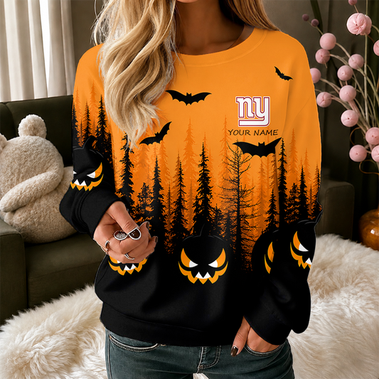 [SPECIAL OFFER] NEW CUSTOMIZED NFL32 NYG NEW YORK GIANTS UNISEX HALLOWEEN SWEATSHIRT