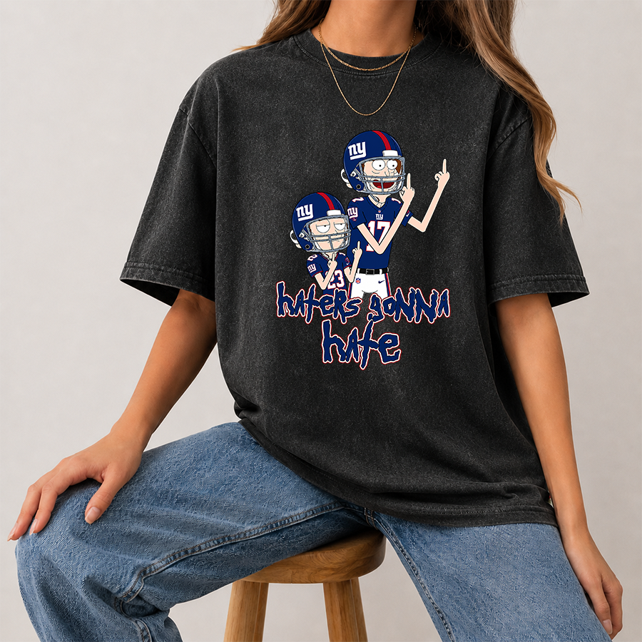 [SPECIAL OFFER] NEW CUSTOMIZED NFL32 NYG NEW YORK GIANTS FUNNY WASHED TEE