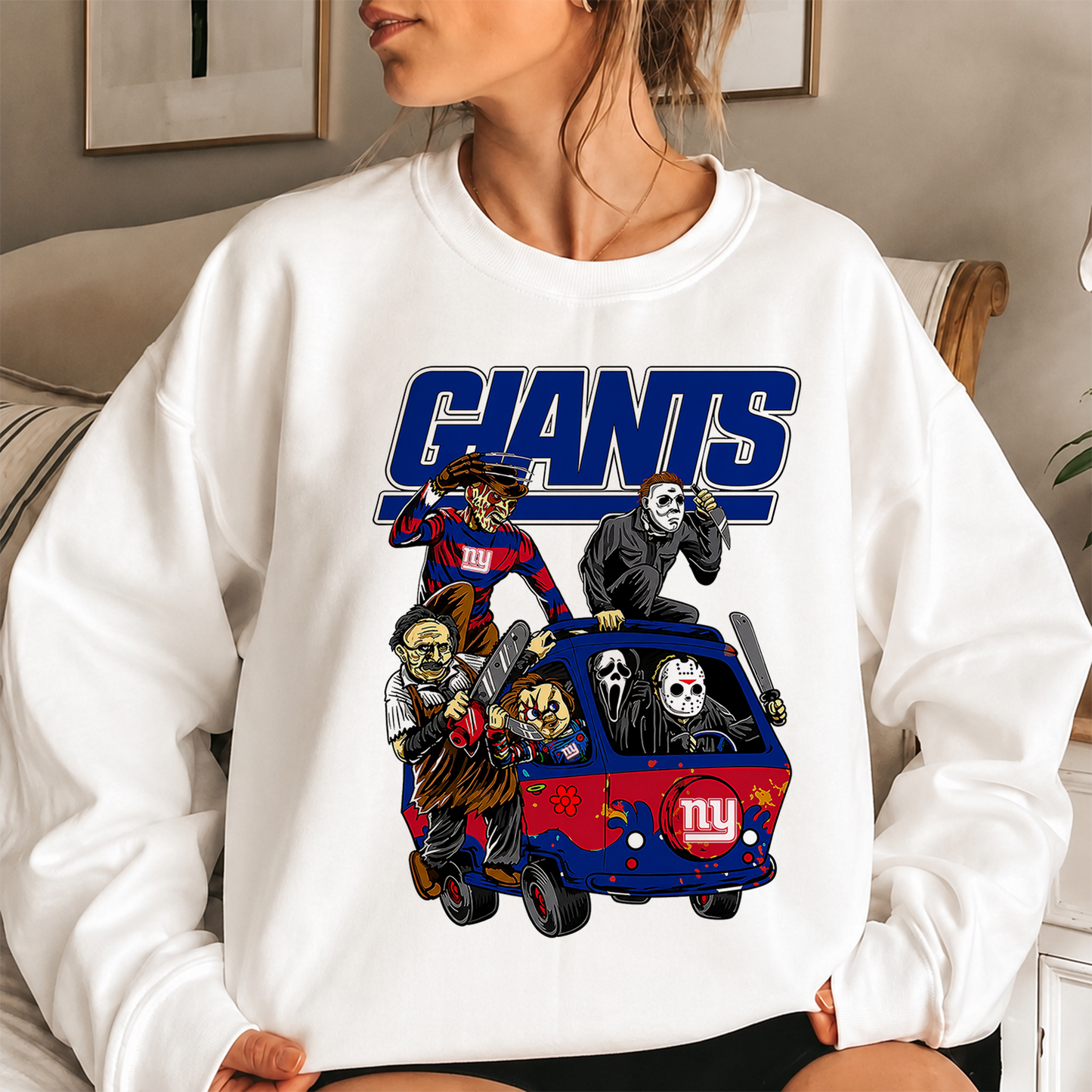 [SPECIAL OFFER] NEW CUSTOMIZED NFL32 NYG NEW YORK GIANTS UNISEX SWEATSHIRT