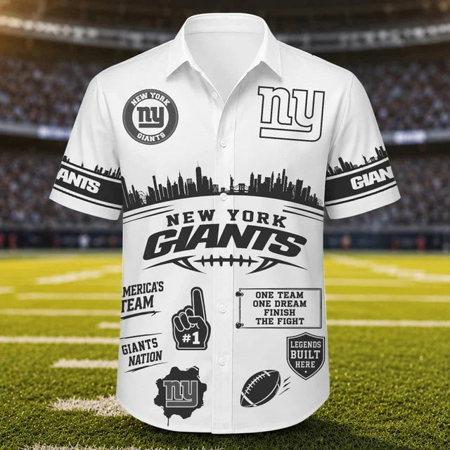[SPECIAL OFFER] NEW CUSTOMIZED NFL32 NYG NEW YORK GIANTS UNISEX HAWAIIAN SHIRT