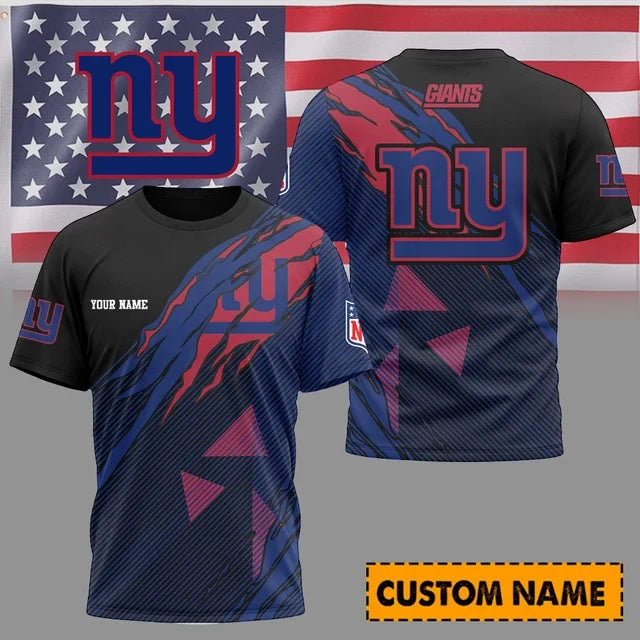 [SPECIAL OFFER] NEW CUSTOMIZED NFL32 NYG NEW YORK GIANTS UNISEX T-SHIRT & POLO