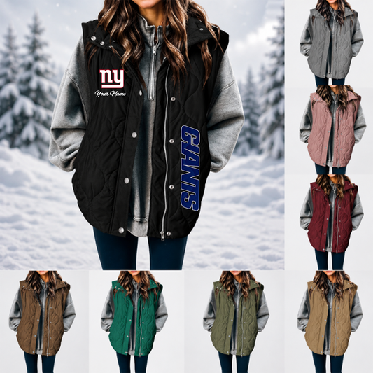 [SPECIAL OFFER] NEW CUSTOMIZED WOMEN'S MULTICOLOR SLEEVELESS PUFFER COAT