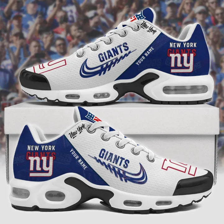 [SPECIAL OFFER] NEW CUSTOMIZED NFL32 NYG NEW YORK GIANTS AIR MAX PLUS SNEAKERS