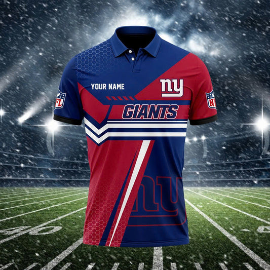 [SPECIAL OFFER] NEW CUSTOMIZED NFL32 NYG NEW YORK GIANTS POLO SHIRT