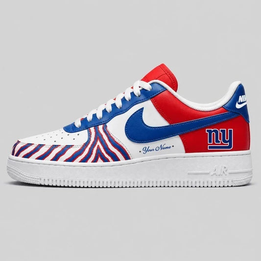 [SPECIAL OFFER] NEW CUSTOMIZED NFL32 NYG NEW YORK GIANTS AF1 SHOES