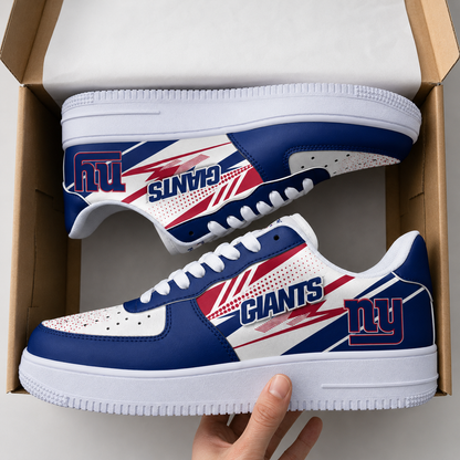 [SPECIAL OFFER] NEW CUSTOMIZED NFL32 NYG NEW YORK GIANTS AF1 SNEAKERS