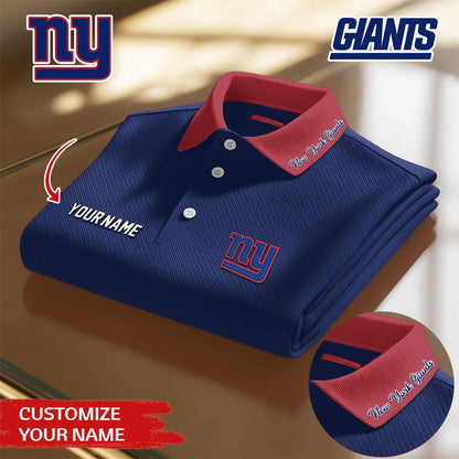 [SPECIAL OFFER] NEW CUSTOMIZED NFL32 NYG NEW YORK GIANTS POLO SHIRT