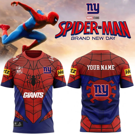 [SPECIAL OFFER] NEW CUSTOMIZED NFL32 NYG NEW YORK GIANTS x SPIDER T-SHIRT, HOODIE & ZIP HOODIE
